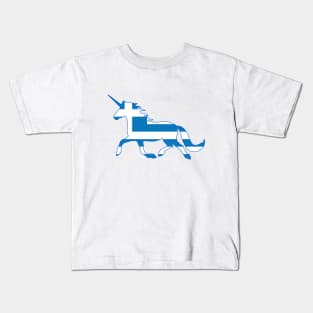 Greek Unicorn Kids T-Shirt